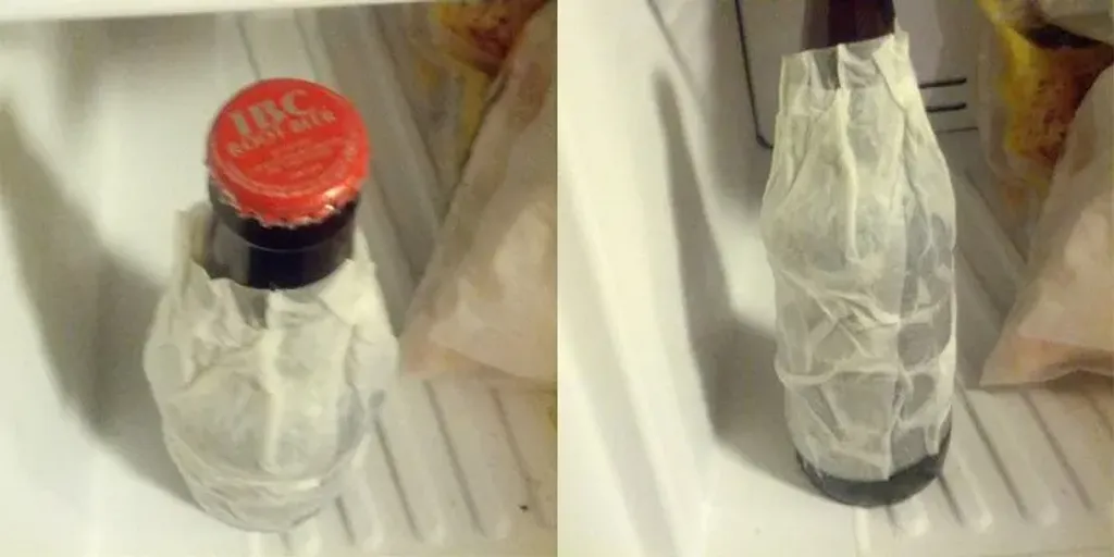 Cool Beverages Fast With A Napkin + Freezer