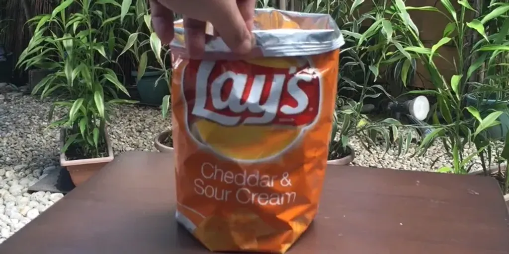 Instant Snack Bowl Out Of A Chip Bag